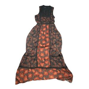 Anthropologie Adelyn Rae Floral Sleeveless Maxi Dress In Size Small